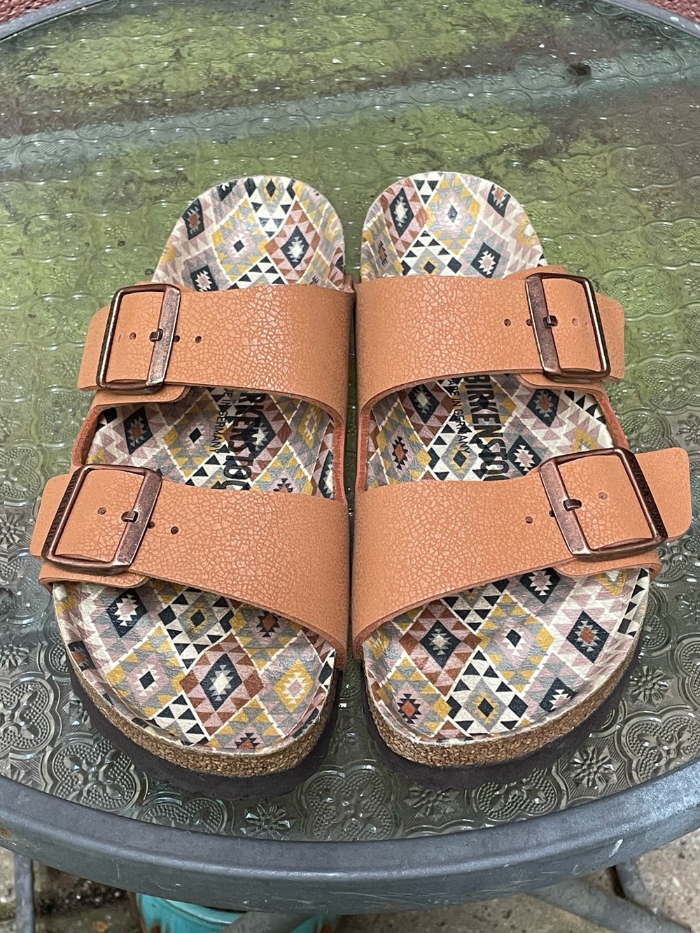 Birkenstock Arizona Pecan Vegan Sandals Size 38